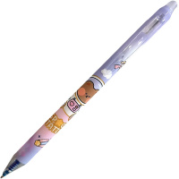 Ручка гелевая пиши-стирай "Зверята в космосе" 0,5мм синяя, автомат, ассорти GP-9292/11696-24