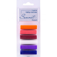 Пластика 6 цветов 120гр. "Ягодный" 59103595