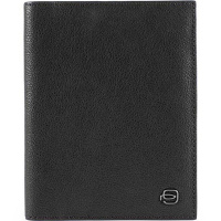 Обложка для документов "Black Square" 11х14х1см, черная, натуральная кожа PP1660B3/N