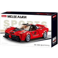 Конструктор "Гоночная машина" 262 детали 38х23,7х7см пластик JB0913213