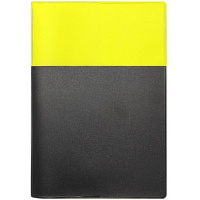 Блокнот 125х180мм 60л лайм/черный, линия, карман, пвх 2974.300.ЛЧ