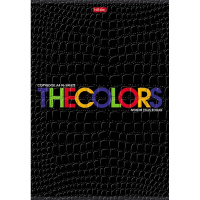 Тетрадь А4 96л клетка "THEBOOK" на скобе тиснение CROCO 3 дизайна 072855