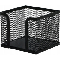Подставка д/канц.принадлежностей 10х10х10см сетчатая металлическая, черная VS195409