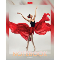 Тетрадь А5 96л клетка "Про танцы" на скобе 5 дизайнов 075384