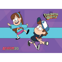 Альбом для рисования А4 30л "Гравити Фолз" на скобе 4 дизайна 068740