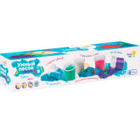 Набор "Умный песок 5в1" 750гр. 5 цветов (формочки, песок, стек) SSR06