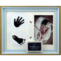 Рамка для фото д/новорожденных 28х22см пластик, 3 фотографии, 3 вида Y6488-18