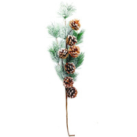 Ветка декоративная с шишками 68см HD21-146