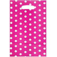Пакет подарочный "Горошек" 17,5х25см фольга розовый Y9003-19