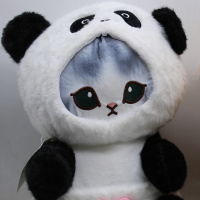 Котенок в костюмчике 35см черно-белый FM6419