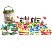 Набор солдат и техники "Военный" пластик 14х14х17см в пластиковой тубе 2298998/6688-13