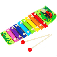 Металлофон "Божья коровка" 34х14см дерево/металл Y6201-17