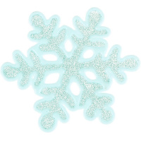 Наклейка витражная "Снежинка" 20х25см 210506-488