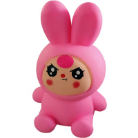 Игрушка-антистресс сквиш "Зайчик" 10,5х6см розовый FX5739