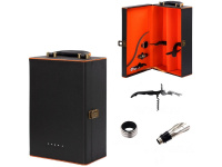 Шкатулка для 2-х бутылок с набором сомелье 19х11х34см 724847