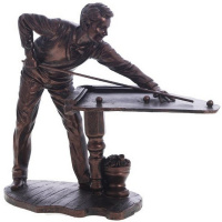 Фигурка декоративная "Игра в бильярд" 30х15х25см 88625