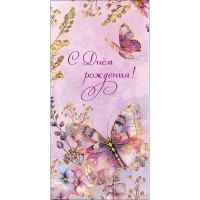 Конверт для денег "С Днем Рождения!" 167х83мм 0319.597
