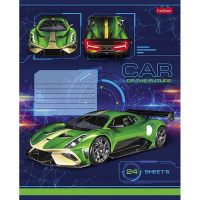 Тетрадь А5 24л линия "Car Design" на скобе 5 дизайнов 24Т5В2/067736