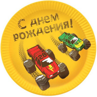 Набор тарелок "Тачки. Монстры Трак" 18см 6шт бумажные P 6078942