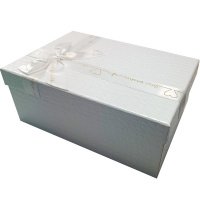Коробка подарочная с бантом "Белая" 19х12х6,5см, картон 11478-24