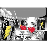 Папка-конверт с клапаном "Герои аниме комикс. Wake up" А4 0,18мм, полипропилен 65876