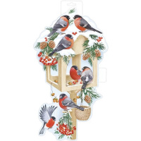 Плакат "Кормушка со снегирями" 259х486мм 93.024.00