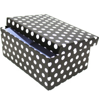 Коробка подарочная "Горох" 33*25,5*14,5см картон Y9232-19