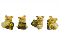 Магнит Поросёнок с деньгами 4см 4 вида Y6870-18