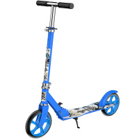 Самокат 2-х колесный L=83,5см голубой пластик/металл, колесо PVC d=20см HB2227