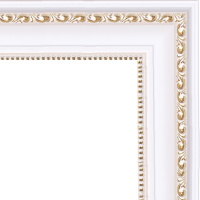 Рамка 30х40см белая/золото 50мм