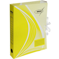 Папка архивная с завязками А4 45мм желтая АС-2ж №2