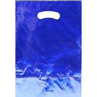 Пакет подарочный 21х30см фольга синий Y10435-24