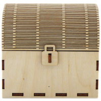 Заготовка для декорирования Сундук №1 9*7*8см фанера 3мм 900016