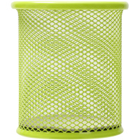 Подставка д/канц.принадлежностей d-9х10см сетчатая металлическая, салатовая Е9153