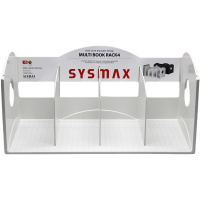 Лоток вертикальный "Sysmax" 4-х секционный, монолит, пластик, белый 42117/280134