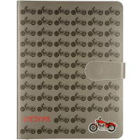 Дневник для 1-11 классов "Мотоциклы" с магнит.хлястиком, интегр.обложка, искусст.кожа 10-158/07