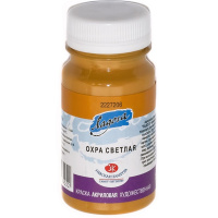 Краска акриловая 100мл охра светлая Ладога 2227206