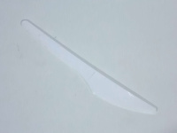 Нож одноразовый белый пластик L=160мм 40037