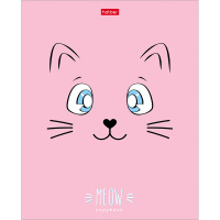 Тетрадь А5 18л клетка "Ушки на макушке" на скобе тиснение 5 дизайнов 18Т5тВ1/063105