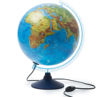 Глобус 320мм Земли физический с подсветкой КлассикЕвро Ке013200226