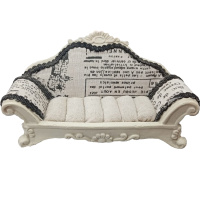 Сувенир Подставка д/драгоценностей "Диван" 7*12см бежевый/черный, пластик Y3446-16