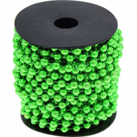 Бусы Шары 7,5мм 5м зеленые Y6605-18