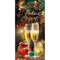 Конверт для денег "С Новым годом!" 168х84мм 70.307