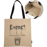 Сумка "E=MC?" 34х35,5см 1 отделение, 1 карман, на кнопке, канвас 7046207