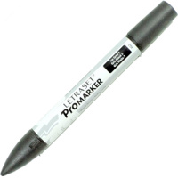 Маркер художественный "Pro" ледяной серый, двухсторонний 2PMSIG2