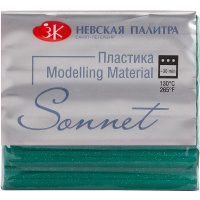 Пластика 56гр. брус, зеленый с блестками 5966725