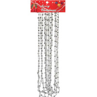 Бусы 2,7м d-7мм/4мм, серебро Y10461-24