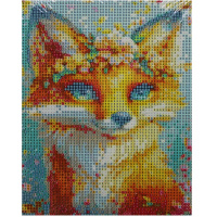 Алмазная мозаика 20х25см "Лисичка" полная выкладка ZH6832