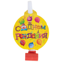 Набор карнав.язычков "С Днем Рождения" 6шт F 6022723