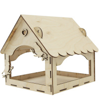 Заготовка для декорирования Кормушка для птиц №1, 22,5*20*23см, фанера 3мм